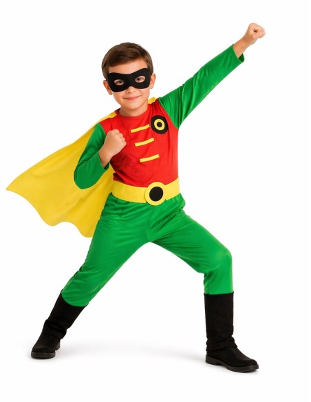 Déguisement de super Robin de haute qualité, idéal pour le carnaval, les fêtes à thème et les événements spéciaux.